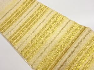 紙布横段模様織出し袋帯